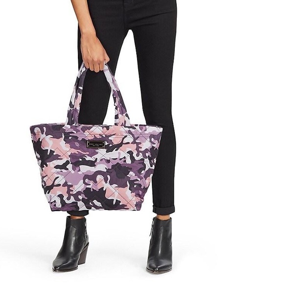 Marc Jacobs Bags Nwt Marc Jacobs Quilted Medium Tote In Purple Camo